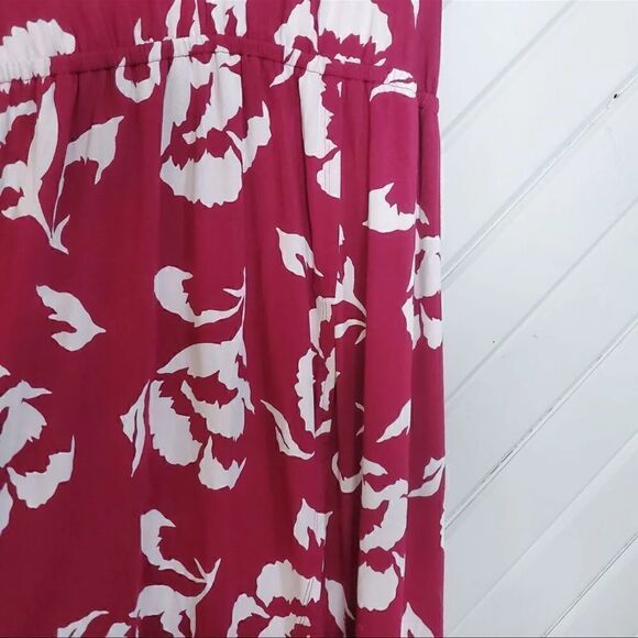 Isabel Maternity Burgundy Floral Dress XS - Picture 4 of 7